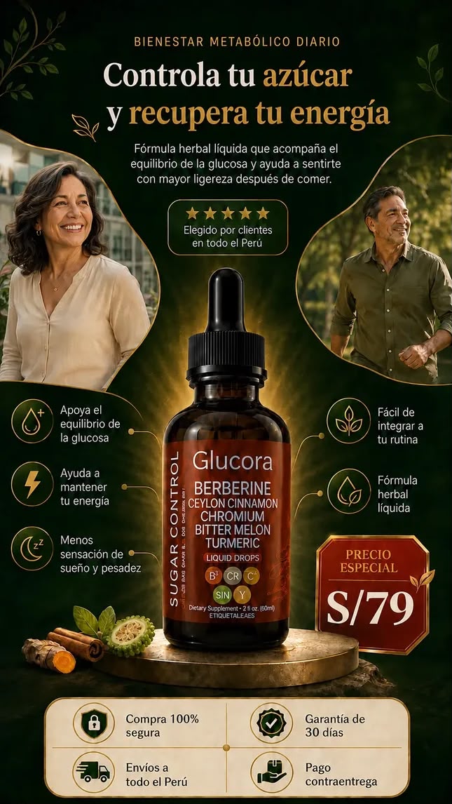 Glucora Berberine | Gotas de Bienestar Metabólico
