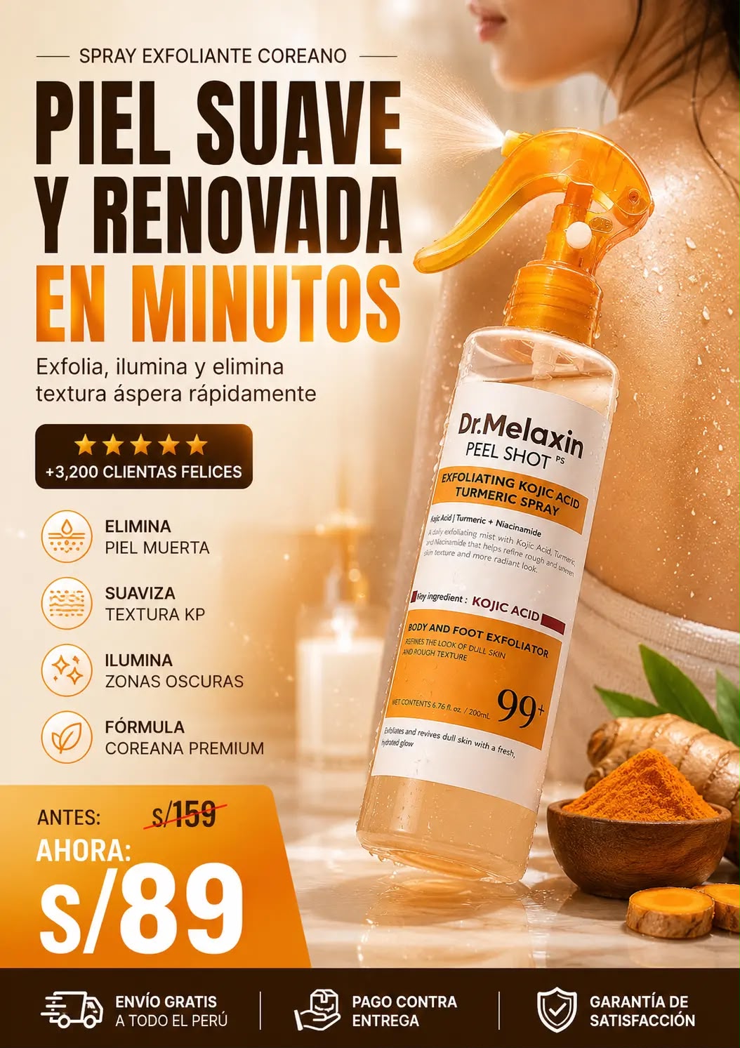 Spray Exfoliante MELAXIN