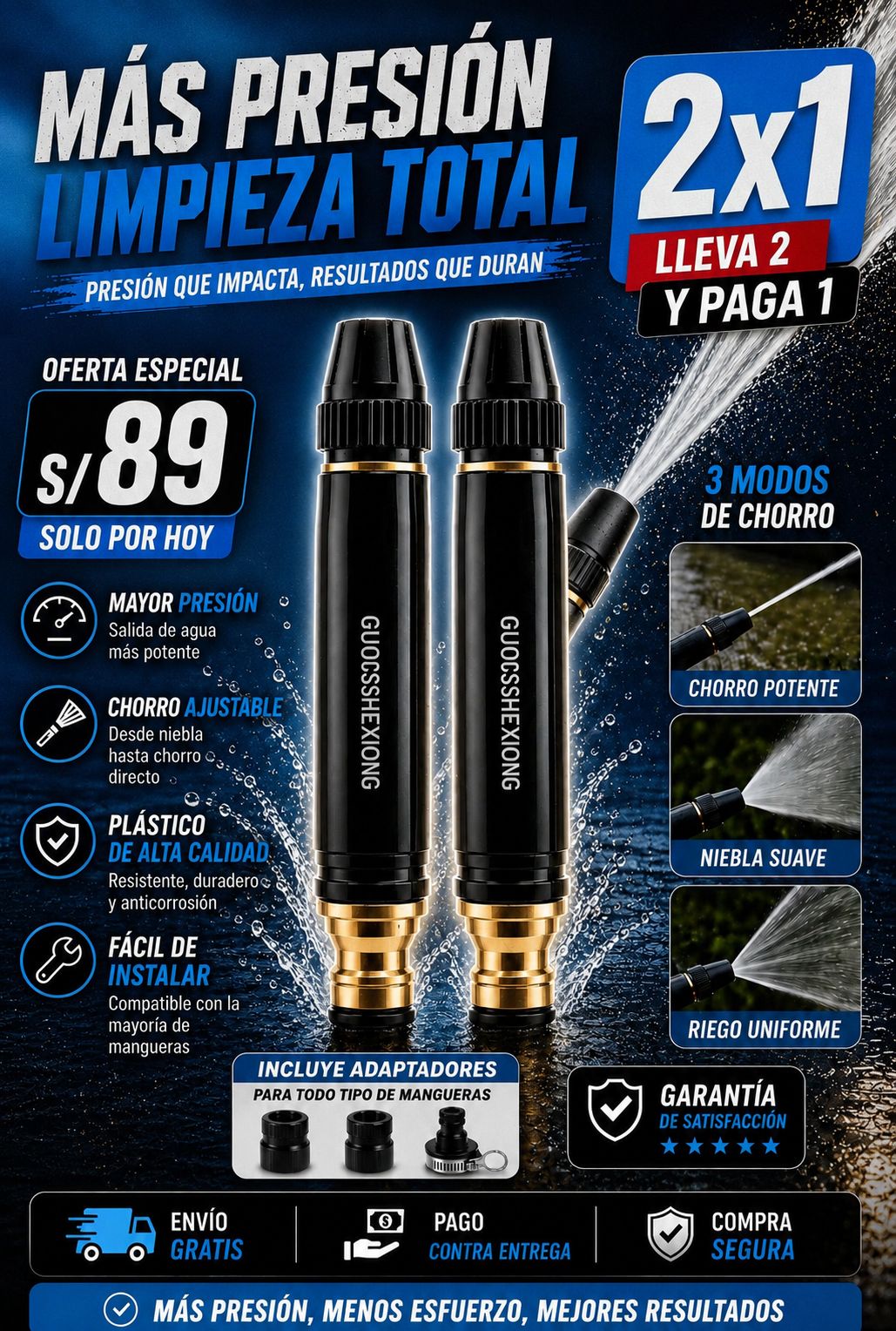 ✨BOQUILLA DE ALTA PRESIÓN PROMO 2X1 ✨